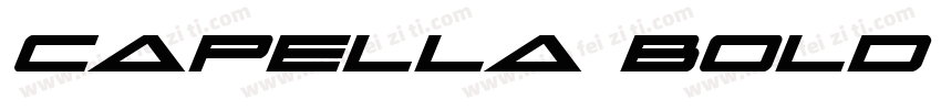 Capella Bold Bold字体转换